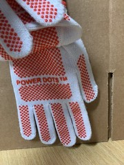HandCrew Adult Unisex Poly/Cotton PVC Work Gloves, One Size Fits All (1-Pair)