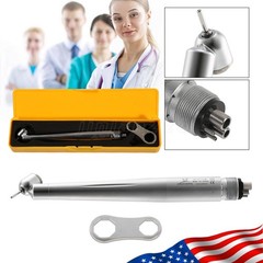 Denshine 45 Degree Surgical High Speed Handpiece Push Button 4 Holes One Spray
