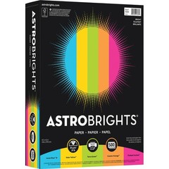 Astrobrights Bright Color Paper Letter Size 24 lb Assorted Colors 500 Sheets