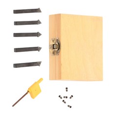 LABLT 5Pack 1/4″ Indexable Carbide C6 Insert Tool Bit and Holder Mini Lathe Set