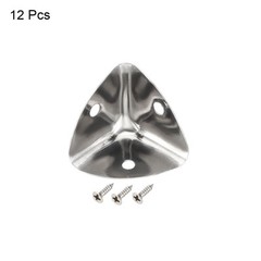 Metal Box Corner Protectors Edge Guard Protector 25x25x25mm Silver 12pack