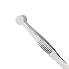 Meibomian Gland Expressor Forceps 10mm Oval Paddles Angled Stainless Steel Tool