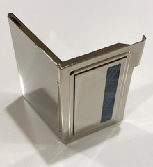 Pocket Chrome Business Card Holder Case Wallet for Business ID Credit Cards-NOS