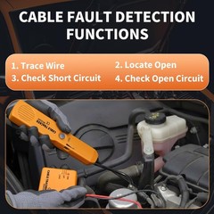 Automotive Circuit Tracer, Wire Tracer Electrical Tool & RJ11 Plug, Wire Tracker