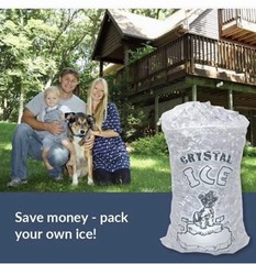 8 lb / 10 lb / 20 lb Ice Bags with Drawstring Commercial Quality CHOOSE QUANTITY