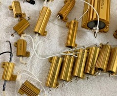 Resistors Metal Cased Dale RH5 RH10, RH25, RH50, RH100, RH250 ++ to 120 Watt 1%