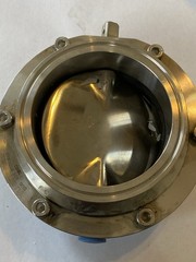 4” Stainless Steel Tri-Clamp Butterfly Valve SUS304 Sanitary YUANAN 101.6mm