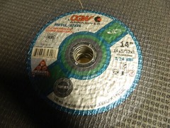 CGW Abrasives AO Cut-Off Wheel Type 1, 14 Dia, 5/32 Thick, 1 H Qty 10 35600