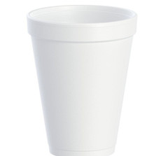 Dart 12J12 Foam Cup 12 oz Insulated White Disposable Drink Cup 1,000/Case
