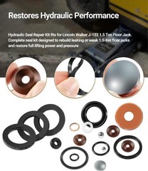 J-122 Hydraulic Seal Kit for Lincoln Walker 1.5 Ton Floor Jack Model 93632 18PCS