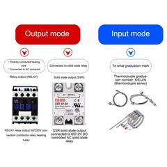 PID Temperature Controller Thermostat Regulator SSR Relay AC 100V to 240V MT-M