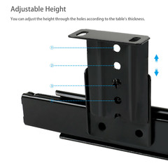 Steel Keyboard Tray Under Desk Drawer Sliding Pull Out w/360° Mouse Tray 22″x16″
