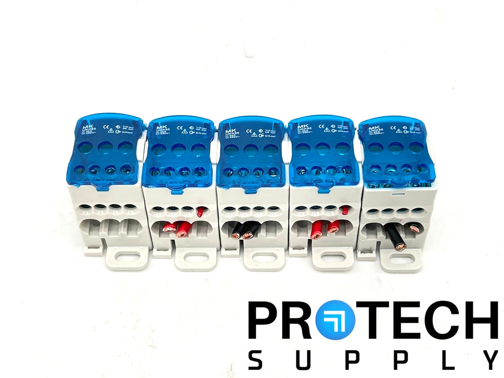 (Lot of 5) MK Electric UKK80 Unipolar Distribution Terminal Block with WARRANTY