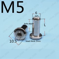 M3 M4 M5 M6 M8 M10 Steel Rivet Cap Nuts Hex Socket Furniture Connector Barrel