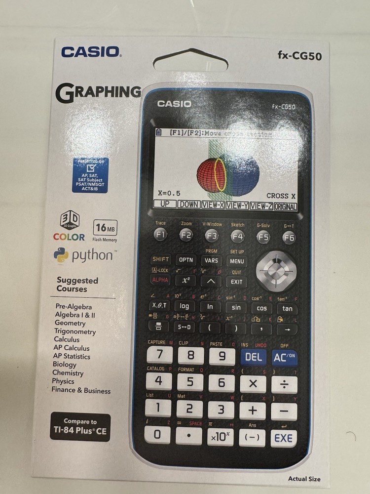 Casio FX-CG50 Graphing Calculator – Black