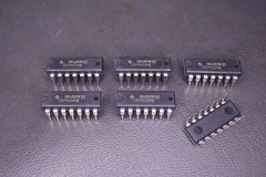 Lot of 6 CD74AC04E TI Hex Inverter 1.5V to 5.5V 24mA 14 Pin DIP Through Hole NOS