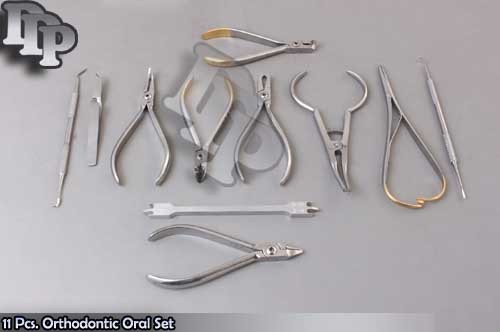 New 11 Pcs. Orthodontic Oral Set Prime Quality Ortho Dental Instrument DN-523