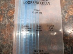 CASE OF 320 Fisher Brand 22-363-604, Inoculating Loops/Needles 32 PACKS OF 10