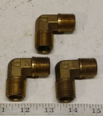 Parker 90° Male ELBOW 1/2″ MNPT X 1/2″ MNPT Brass Pipe Fittings 1204P-8