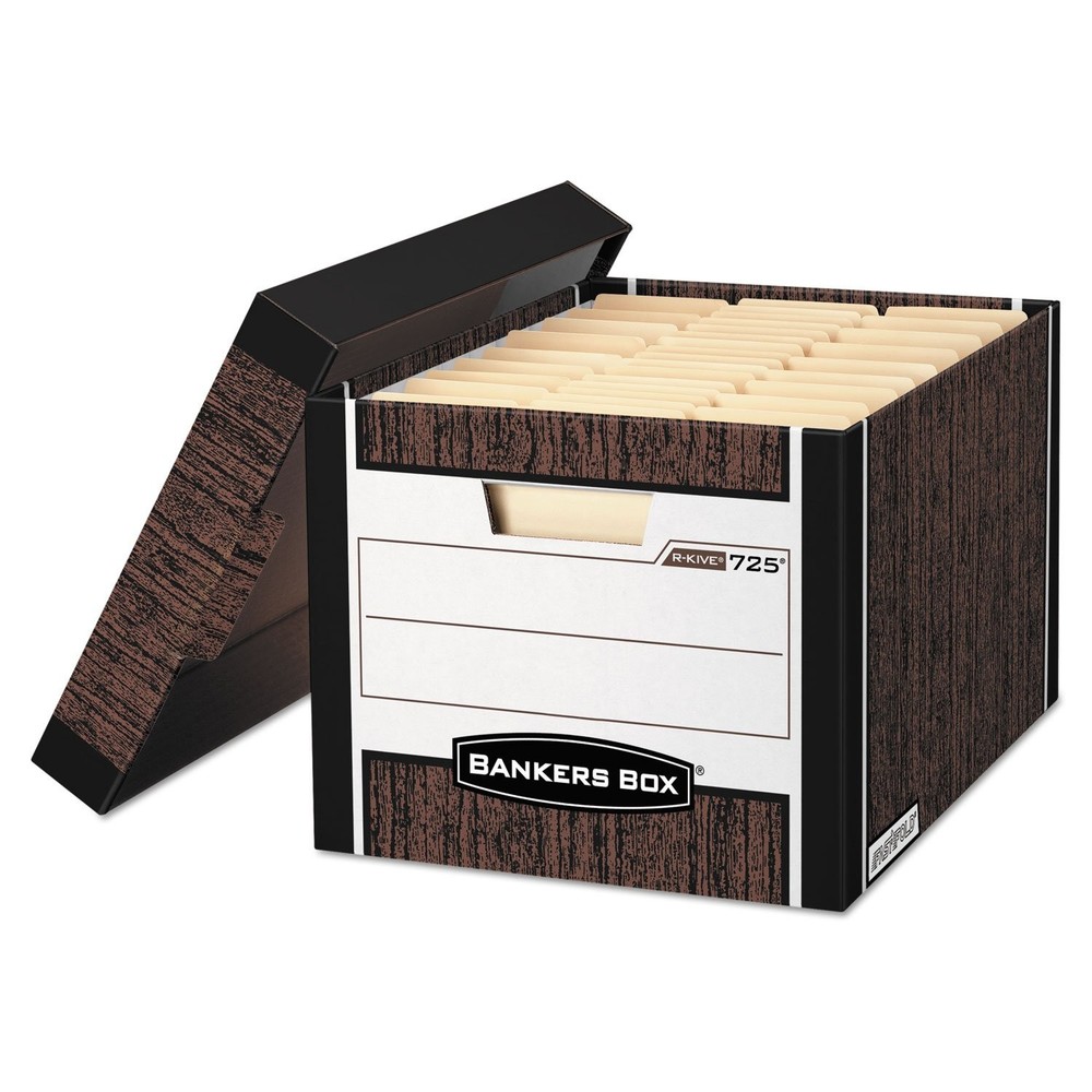 Bankers Box 0072506 R-KIVE Max Storage Box, Letter/Legal, Woodgrain