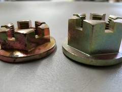 OEM Arctic Cat Heavy Hex Flange Castle Nut 1022 Steel M22x1.5 (2pc)