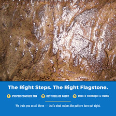 Concrete Texture Rollers, The “Original SBC” Weathered Flagstone Concrete Roller