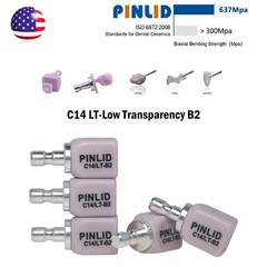C14 Glass Ceramic Blocks HT LT Lithium Disilicate CAD/CAM Cerec Blocks 5Pcs/Box