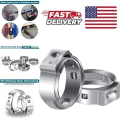 High Quality 1/2 Inch PEX Cinch Clamps 50 Pack Stainless Steel Watertight Seal