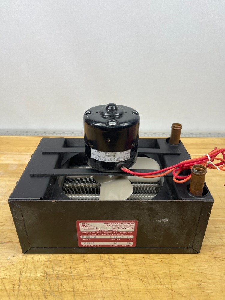 Red Dot R-254-0 12V Remote Cabin Heater Core Blower Assembly Heater Unit NOS