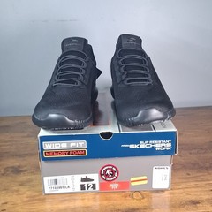 SKECHERS Work Cessnock Slip Resistant Wide Memory Foam Black Men’s 12
