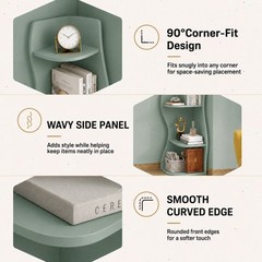 Lockers S-shaped storage corner bookshelf