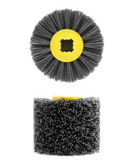 Nylon Wheel Brush 80 Grit Abrasive Drawing Wheel 120x100x19mm Burnishing