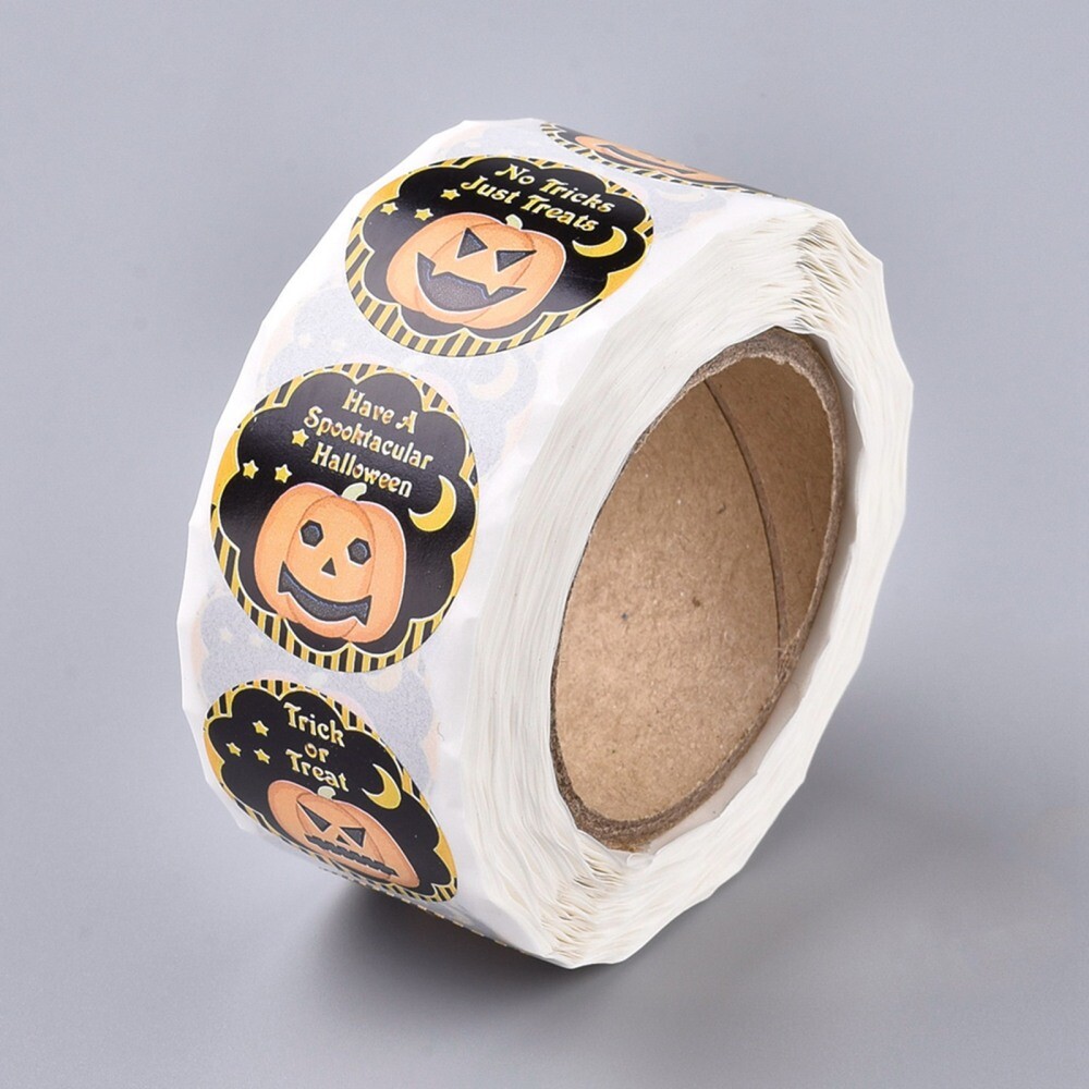 Halloween Sayings Sticker Labels 500 each per roll Great for Orders Crafts & Fun