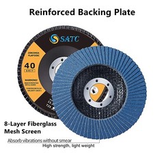 20PCS 4-1/2 Zirconia Flap Sanding Disc 40 Grit 4.5 Angle Grinder Grinding Wheels