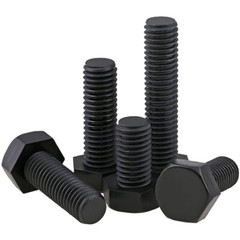 M8 – 1.25 Black Nylon Hex Bolts Full Thread Hex Cap Head Plastic Screws DIN 933