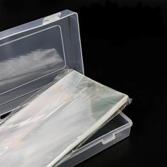 100 Pcs Clear Paper Money Sleeves With Storage Box Dollar Bill Protector Holders
