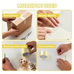Clear Packing Tape 1 Pcs. 2″ X 110 Yards, 1.8 MIL BOPP Transparent Shipping Tape