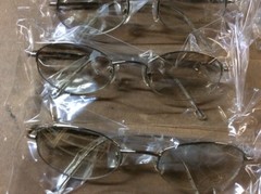 NEW ASSORTED BOX OF SUNGLASSES SUN GLASSES SET OF 11 GLASS COLORED SMALL LENS