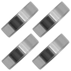 Caltric 6204-2RS 6204-2RDQE6 Side Rubber Sealed Ball Bearings 20x47x14 mm
