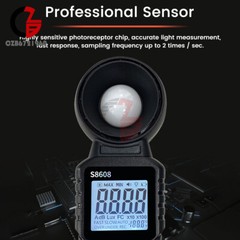 Light Meter Digital Illuminance Meter Luxmeter Luminometer Photometer 200000Lux