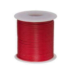 Remington Industries 22 AWG, UL1007 Solid Wire, Red, 300v PVC 105 C (100 Feet)