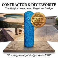 Concrete Texture Rollers, The “Original SBC” Weathered Flagstone Concrete Roller