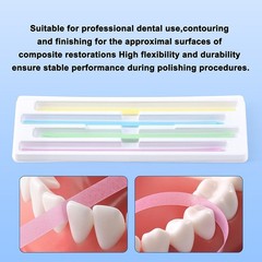 60pcs Dental Polishing Strips Polyester coated Coarse/Medium /Fine/Extra fine
