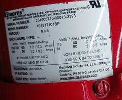 New Thern 3/4 HP Worm Spur Gear Electrical Winch 1100lbs Max 32 Fpm 4WS1MC 6″OD