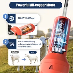 Electric Shearing Clipper Shears Sheep Wool Goat Shear Machine Clipper Cutter