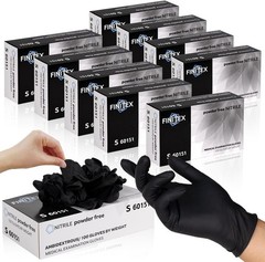 Black Nitrile Disposable Gloves, Exam Gloves, Powder-free, Latex-free, 3mil, …
