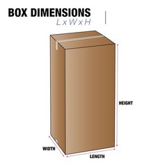 4x4x12 Tall Corrugated Boxes, Tall, 4L x 4W x 12H, Pack of 25 | , Packaging, …