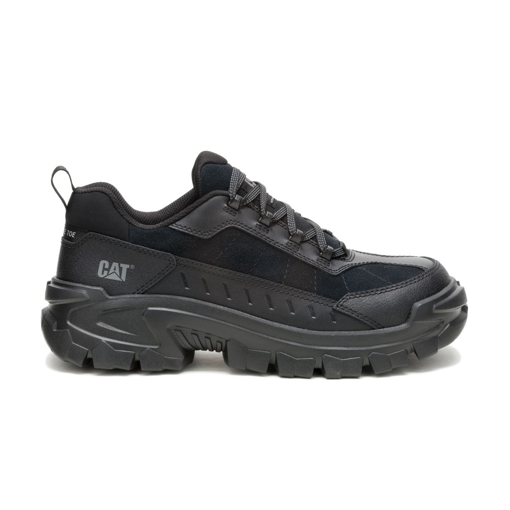 Caterpillar Invader Sport LO Composite Toe Mens Black Wide Work Shoes