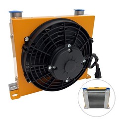 RJ-224 65L/Min Hydraulic Oil Air Cooler Air-cooled Oil Radiator 12V