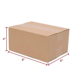 The Boxery 10x8x6” Corrugated Shipping Boxes – 100 Pcs